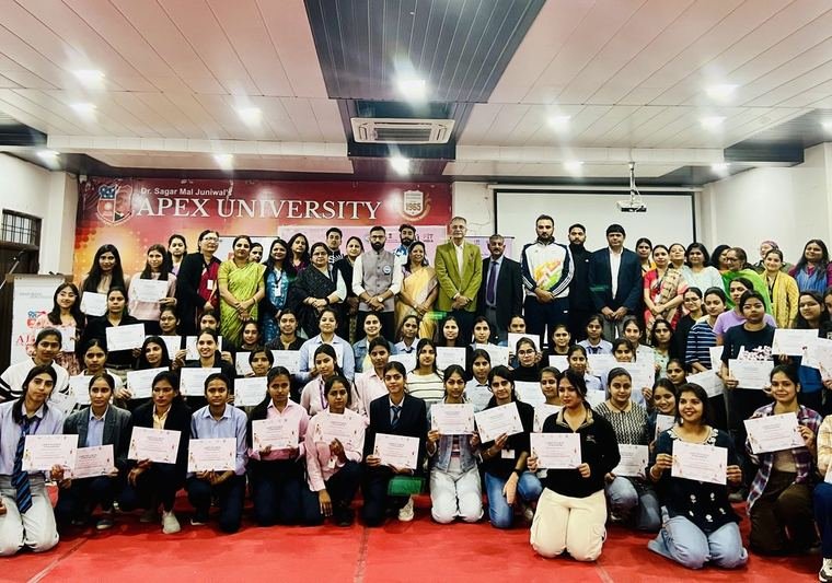 Academy event held at Apex University, Jaipur
