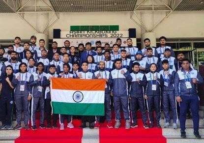 Team India at the Asian Kickboxing Championships 2022