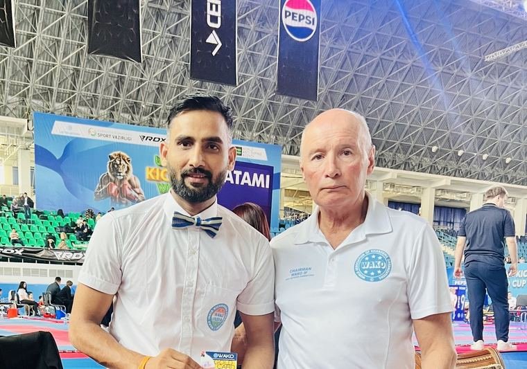 With an international federation official