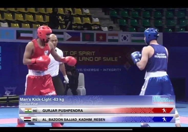 Televised kickboxing match, Men's Kick-Light -63kg